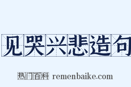 见哭兴悲造句是什么意思的图片